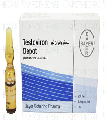 Testoviron depot 1 ml 250 mg Schering testosterone enanthate 1